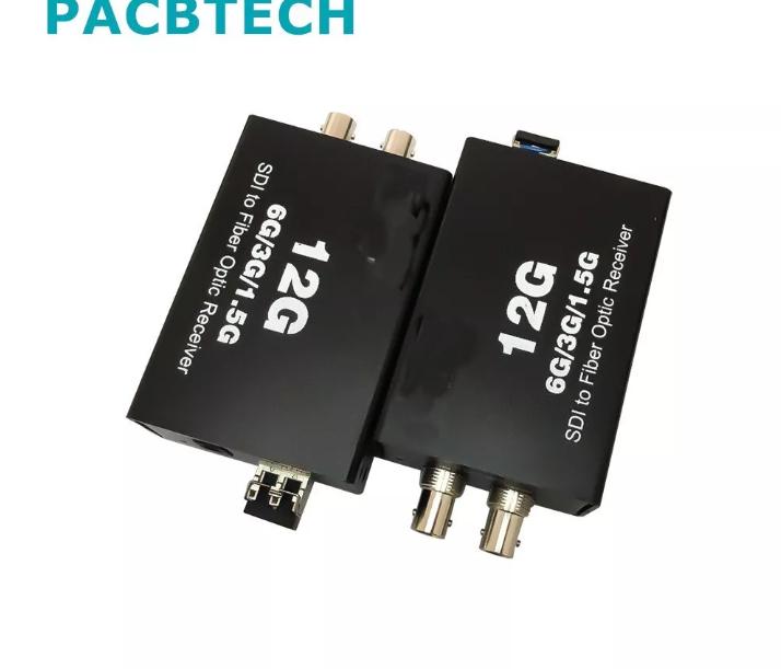 12G SDI Fiber Extender 4k Single Mode SFP Transmitter and Receiver 12g SDI to Fi