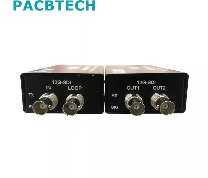 12G SDI Fiber Extender 4k Single Mode SFP Transmitter and Receiver 12g SDI to Fi