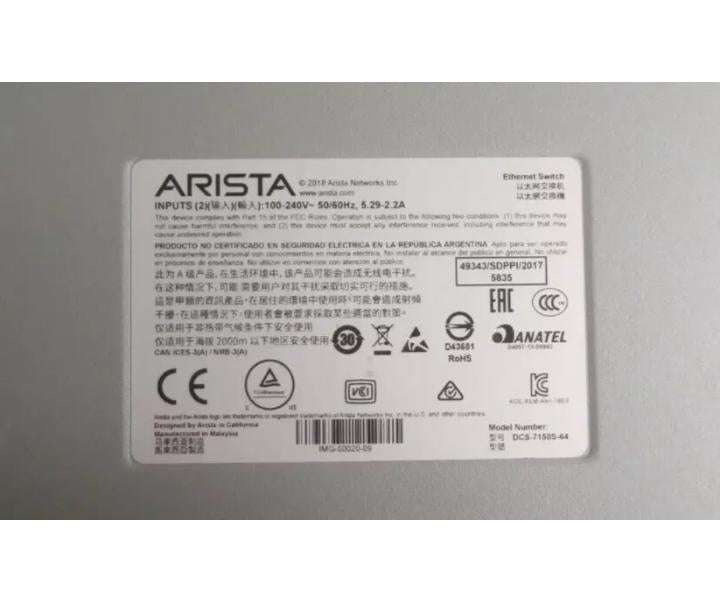 DCS-7150S-64-CL-R 48x10GbE