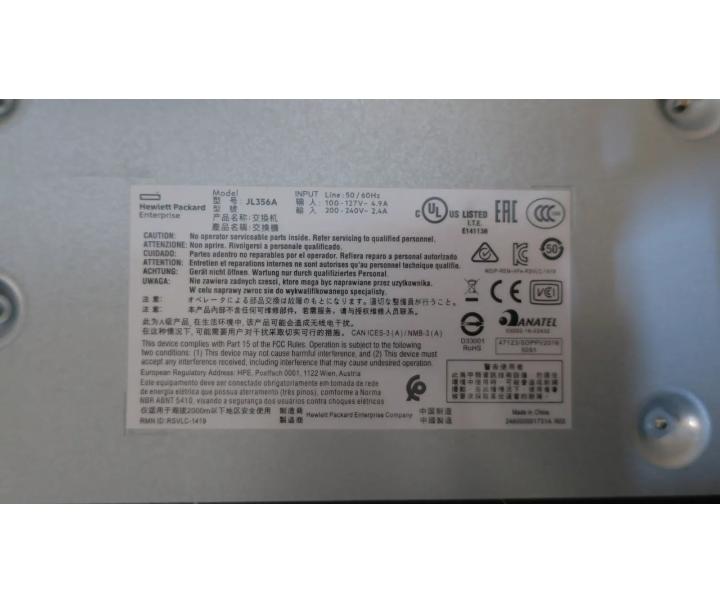 Base-T RJ45 1GbE 10GbE JL356A