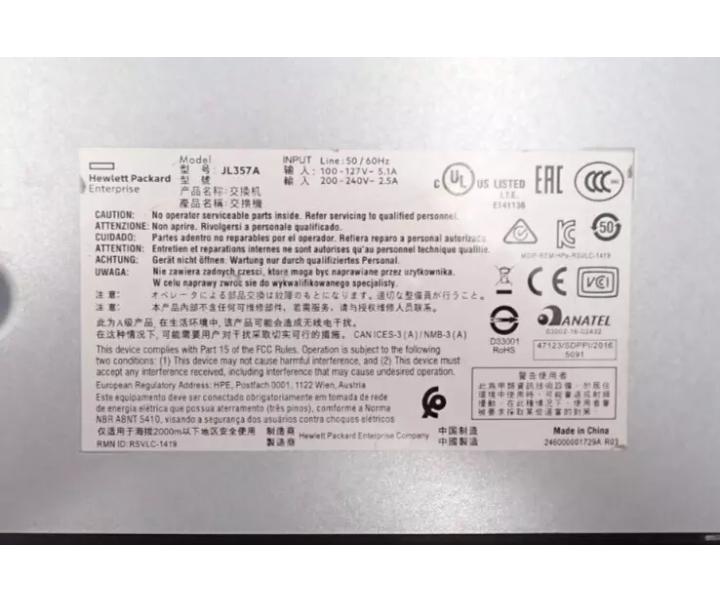Base-T RJ45 1GbE 10GbE JL357A