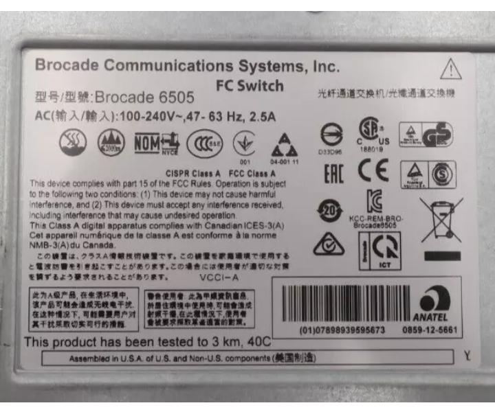 DS-6505B 24-Port EM-6505-12-8G-0R 12-Port 16Gb