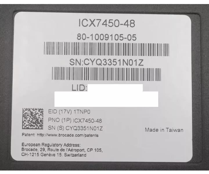 7450-48 ICX7400-4x10GF 1GbE RJ45 4x10Gb