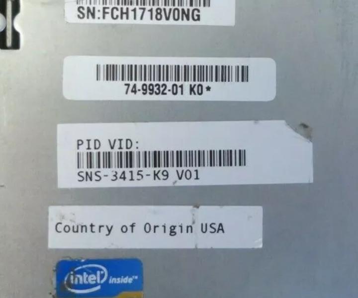 SNS-3415-K9 Quad-Core E5-2609 8-Bay 4GHz 16GB 600GB