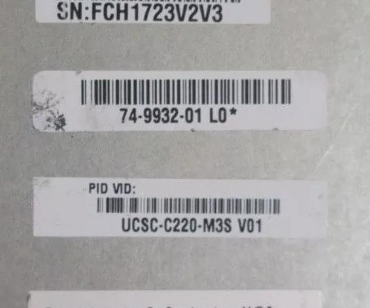 UCSC-C220-M3S E5-2640 Six-Core 50GHz 128GB