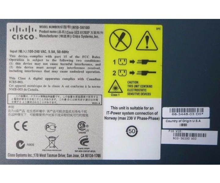 N10-S6100 20-Port N10-E0060 6120XP