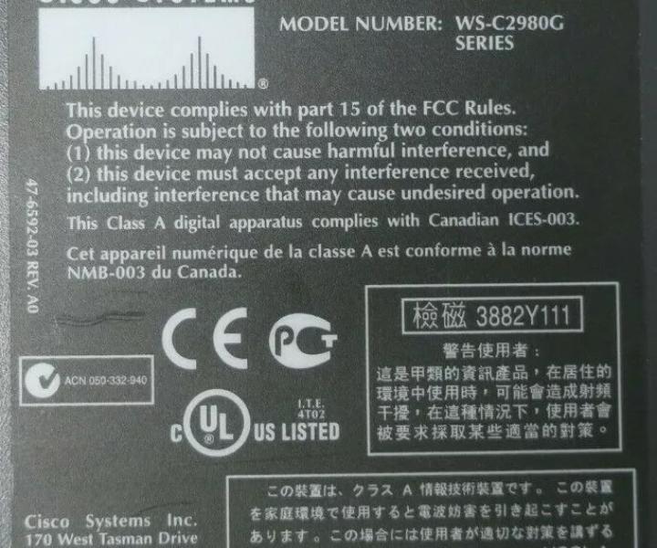 WS-C2980G-A 1GbE