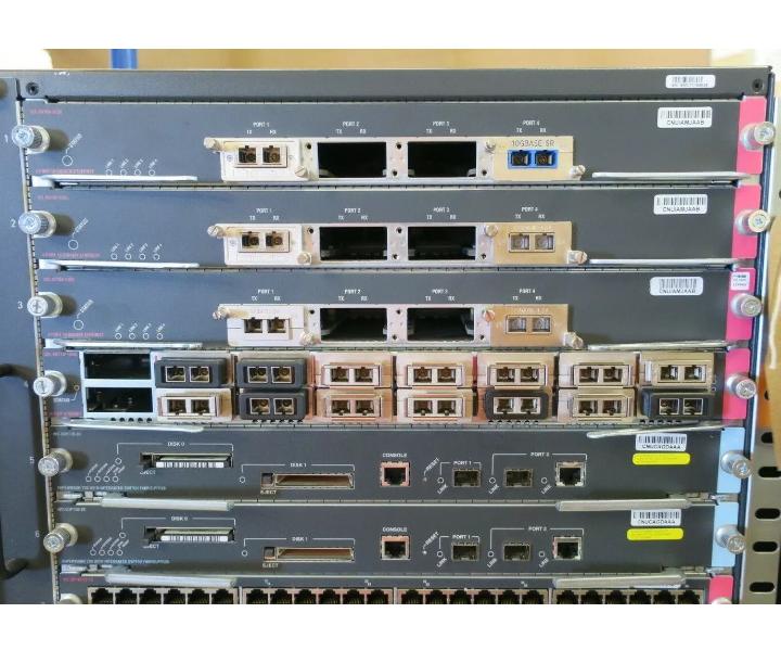 WS-C6509-E SUP720-3B X6748-GE-TX X6716-10GE X6704-10GE