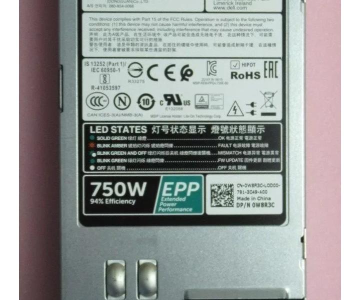 750W W8R3C R530 R630 R730 R640 R740 R740xd