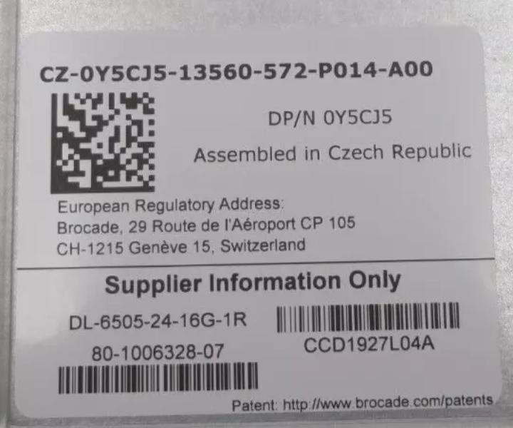 12-Active DL-6505-24-16G-1R 16Gb Y5CJ5