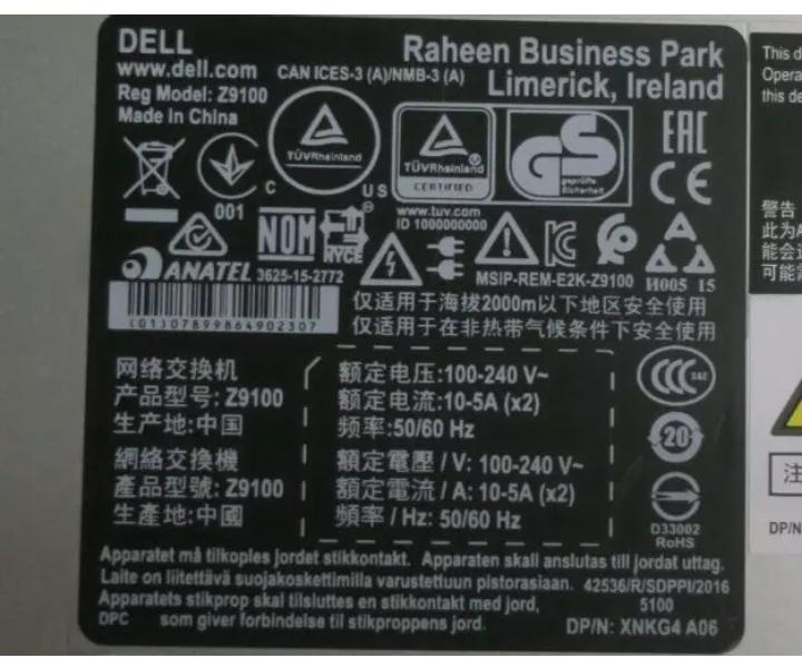 Z9100-ON 100GbE QSFP28 10Gb