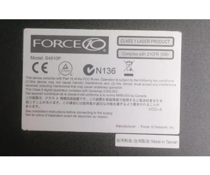 S4810-01-64F Force10 S4810 10GbE 40GbE