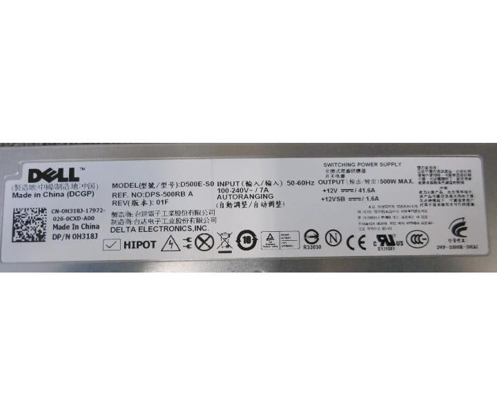 D500E-S0 Hot-Swap H318J R410 500W