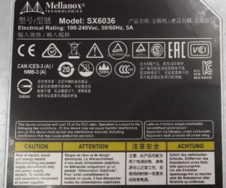 MLNX-OS SX6036 56Gb 97TP3