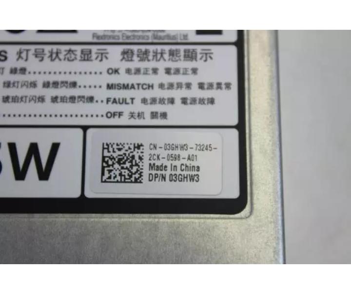 T320 T420 T620 R620 R720 R720xd 495W 3GHW3