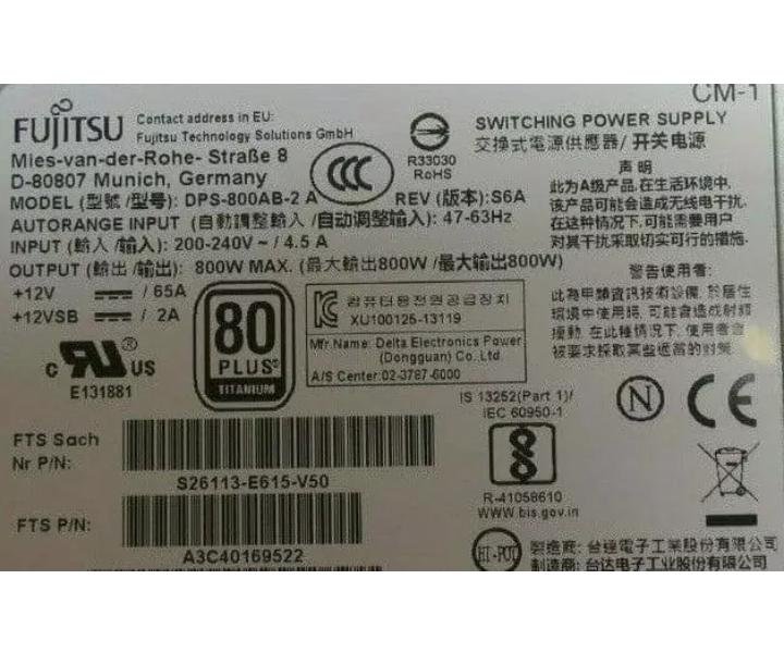 S26113-E615-V50 800W A3C30169522