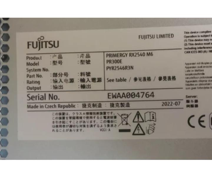 RX2540 128GB 96TB