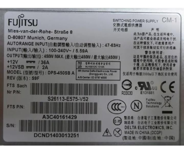 S26113-E575-V52 450W A3C40161429