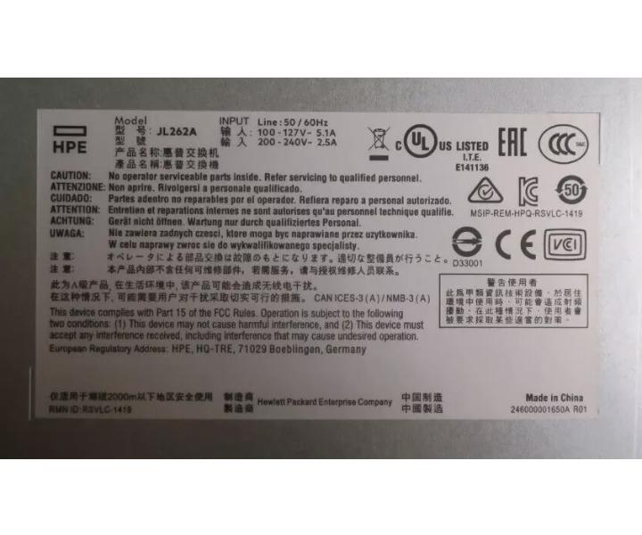 2930F RJ45 1GbE JL262A