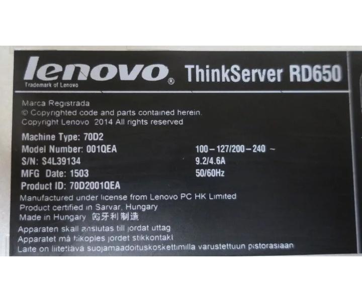 8-Core E5-2630v3 RD650 4GHz 64GB