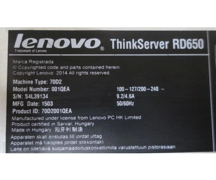 8-Core E5-2667v3 RD650 20GHz 32GB