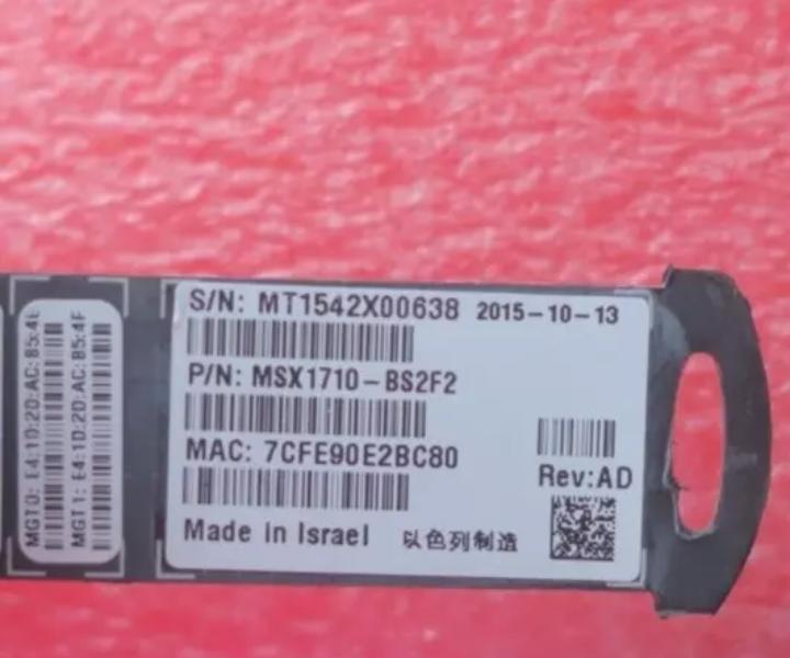 SwitchX-2 MSX1710-BS2F2 SX1710 56GbE