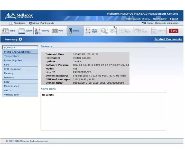 SwitchX-2 MSX6710-FS2F2 MLNX-OS SX6710 56GbE