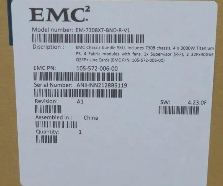 DCS-7308 8-Slot EM-7300X-32Q-LC EM-7300-SUP
