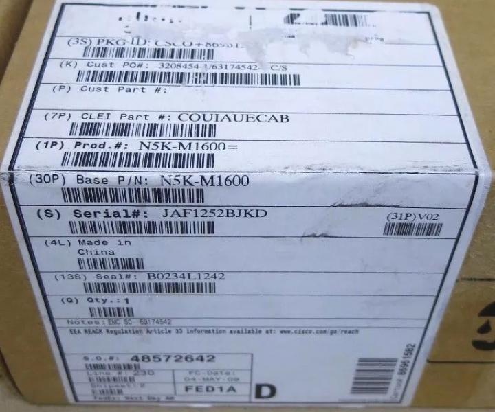 N5K-M1600 6-Port N5000 10GB