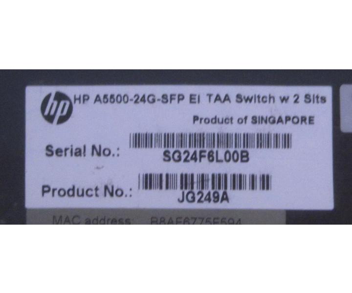 5500-24G-SFP 24Port Layer3 JG249A A5500