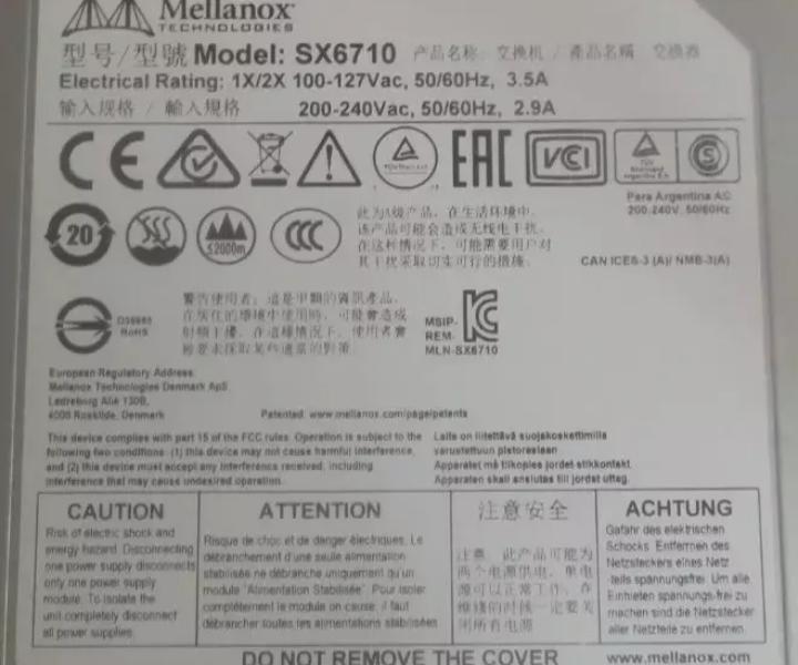 SwitchX-2 MSX6710-FS2F2 SX6710