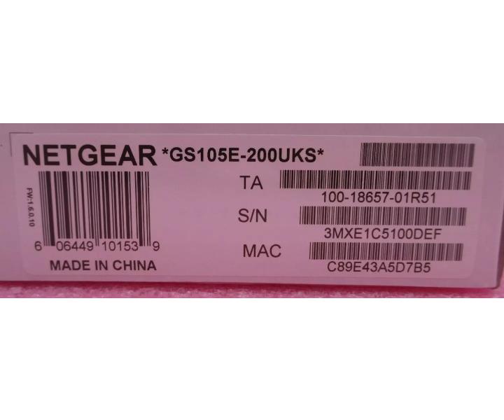 5-Port GS105Ev2 RJ45