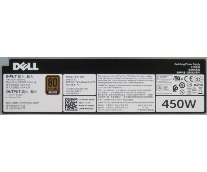100-240V R430 R440 450W 80Plus P34M3