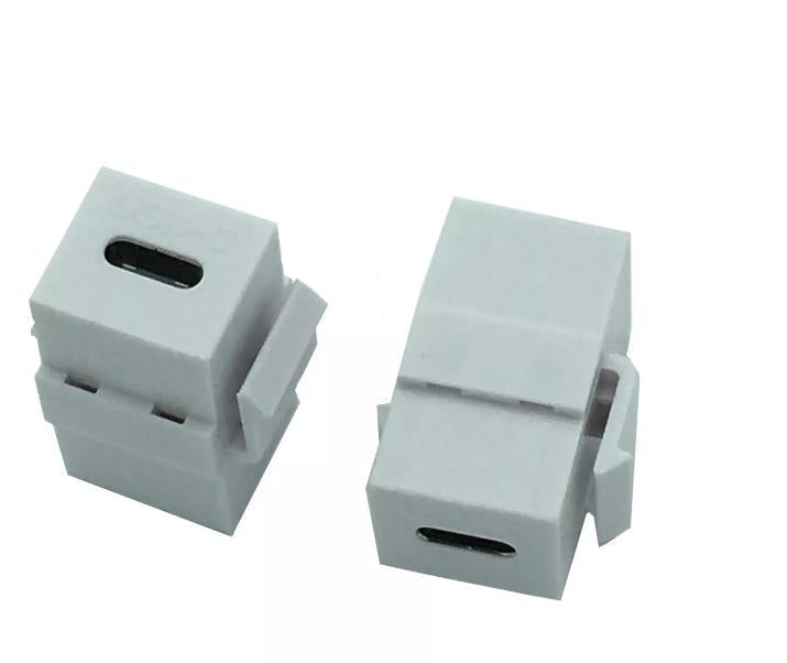 10 USB Type C 3 1 Female to Female Extension Keystone Coupler Adapter Wall Plate