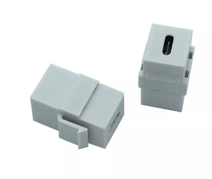 10 USB Type C 3 1 Female to Female Extension Keystone Coupler Adapter Wall Plate