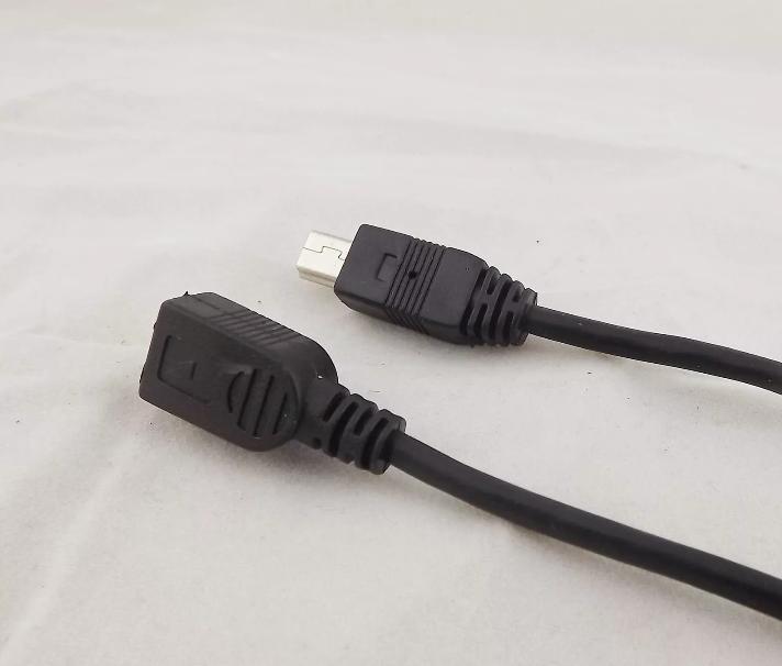 10x Mini USB B 5 Pin Male to Female Jack Data Extension Cable Adapter Connector