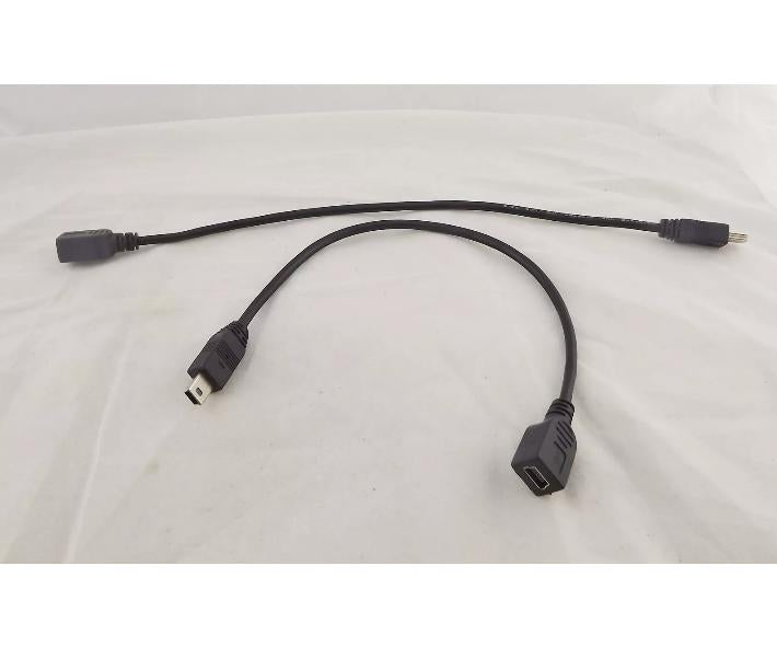 10x Mini USB B 5 Pin Male to Female Jack Data Extension Cable Adapter Connector