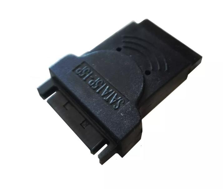 10x SATA 15 Pin Male to SATA Female HDD Power Gender Converter Adapter Extender