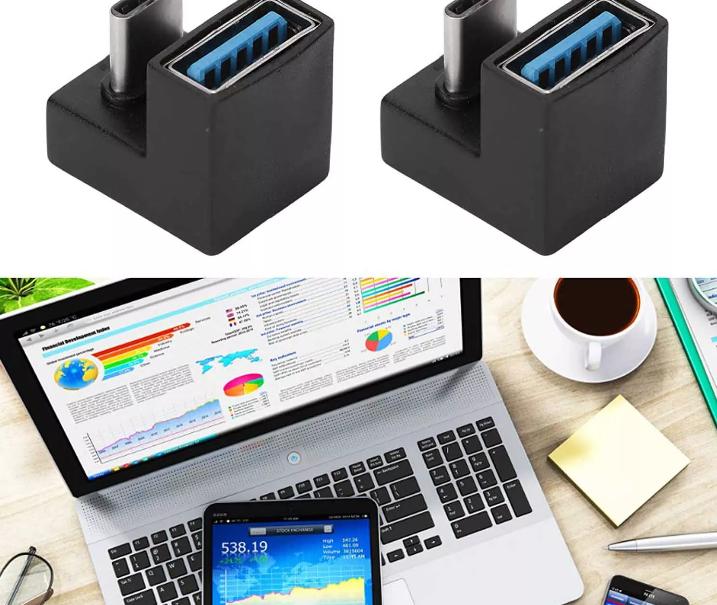 10x Tablet Mobile Phone U Shape Adapter USB 3 1 C Male to 3 0 A Female Extender