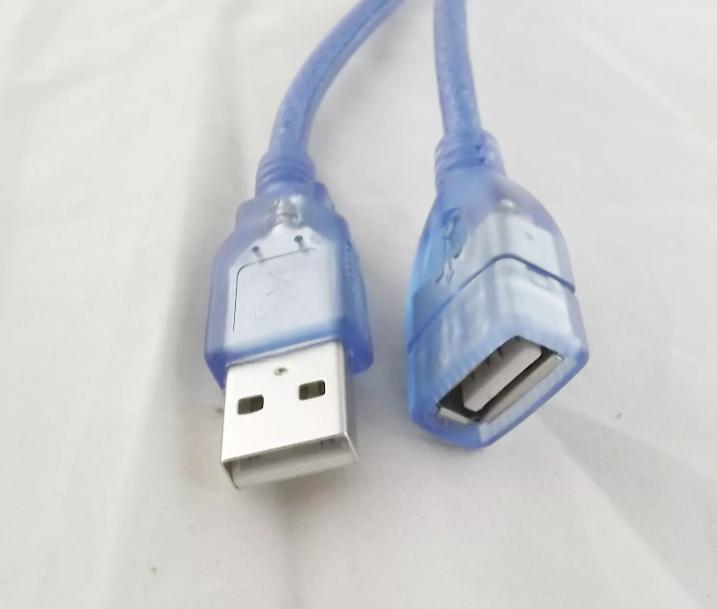 10x USB 2 0 A Male to Female Jack Data Cable Extension Cord Adapter Blue 1FT