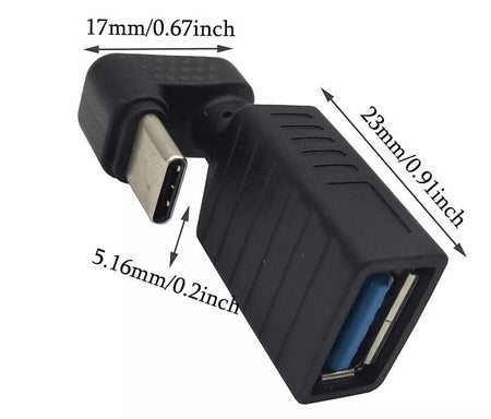 10x U Shape USB 3 1 Type C Male to 3 0 A Female OTG Adapter Tablet Phone Laptop