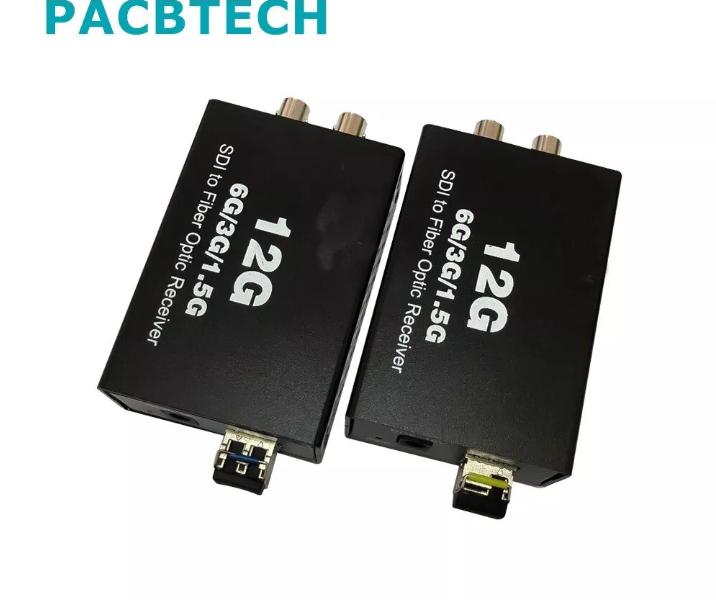 12G SDI Fiber Extender 4k Single Mode SFP Transmitter and Receiver 12g SDI to Fi
