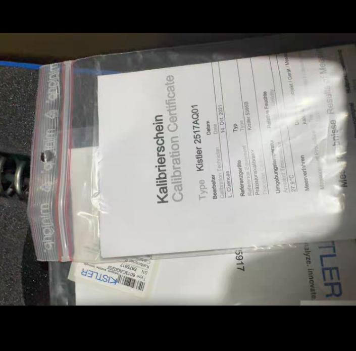 14 KISTLER PMI Calibration Box 2517AQ01 MAN KISTLER PMI Calibration Box 2517AQ01 MAN