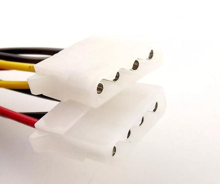 15 Pin SATA Male to Dual 4 Pin Molex IDE Female Y Splitter Power Adapter Cable