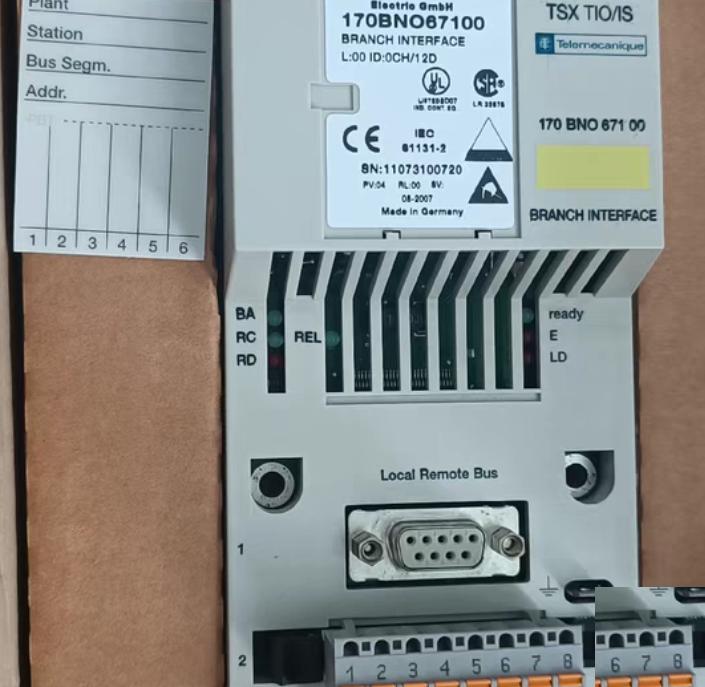 170BNO67100 Modicon Momentum I O 3500 6-3