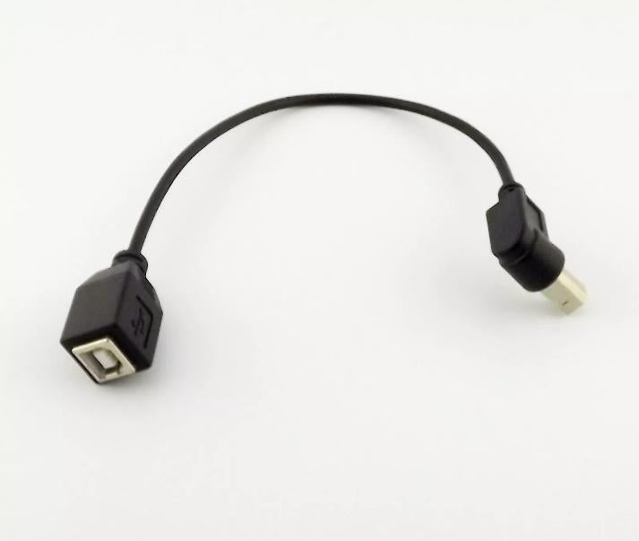 1FT USB 2 0 B Female to B Male Right Angled Extension Printer Data Adapter Cable