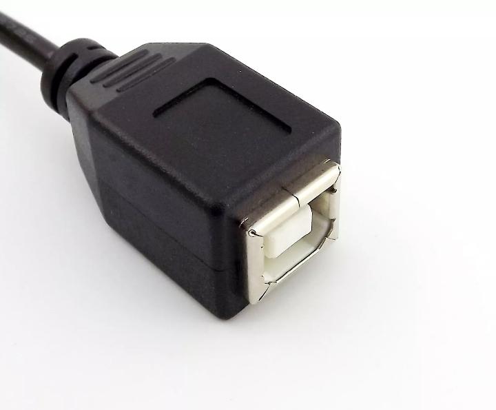 1FT USB 2 0 B Female to B Male Right Angled Extension Printer Data Adapter Cable