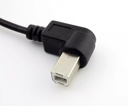 1FT USB 2 0 B Female to B Male Right Angled Extension Printer Data Adapter Cable