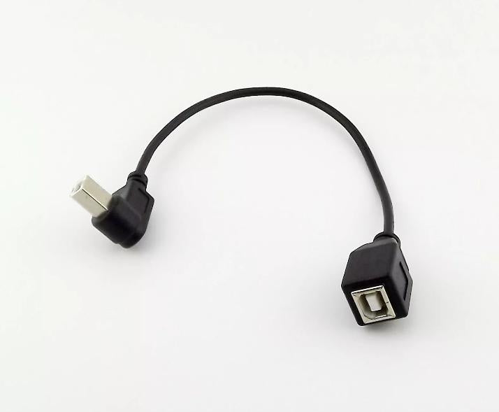 1FT USB 2 0 B Female to B Male Right Angled Extension Printer Data Adapter Cable