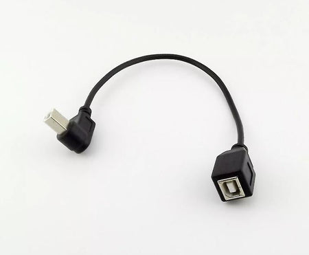 1FT USB 2 0 B Female to B Male Right Angled Extension Printer Data Adapter Cable